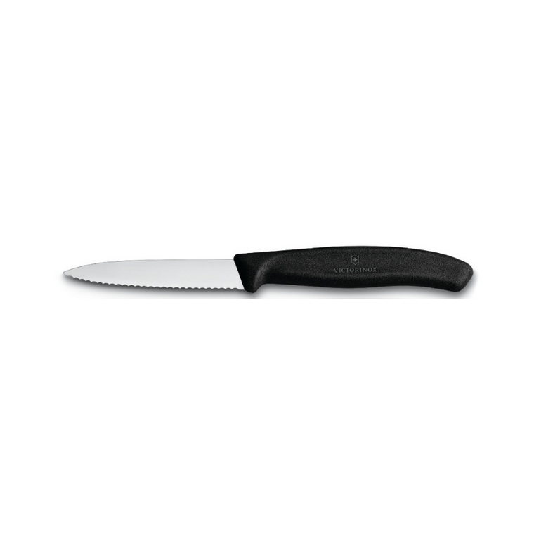 Victorinox Paring Knife 6.7633 Wavy Blade Black 8cm