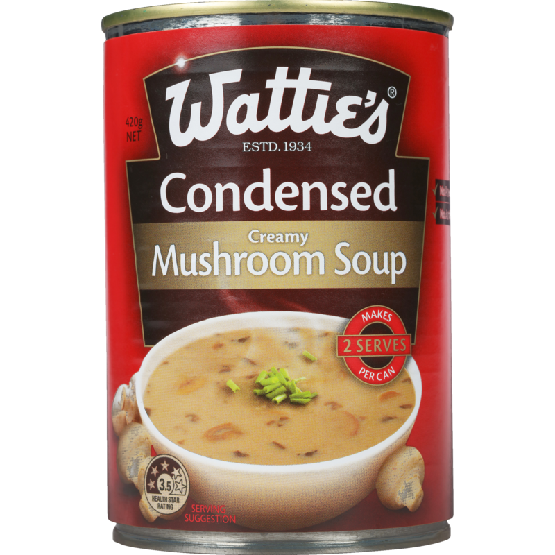 Watties Condensed Creamy Mushroom Soup 420g