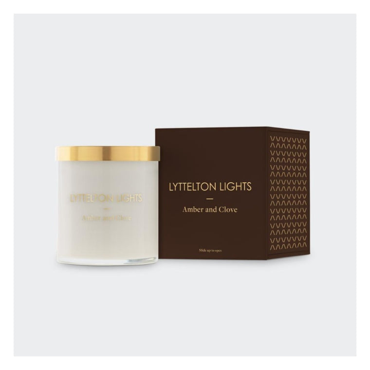 Lyttelton Lights Amber and Clove Candle - Small