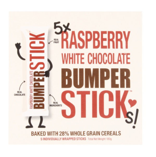 Cookie Time Raspberry White Chocolate Bumper Sticks 5pk 180g