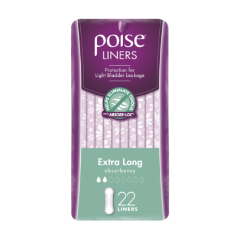 Poise Extra Long Liners 22pk