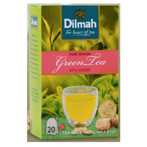 Dilmah Ceylon Green Tea with Ginger 20pk