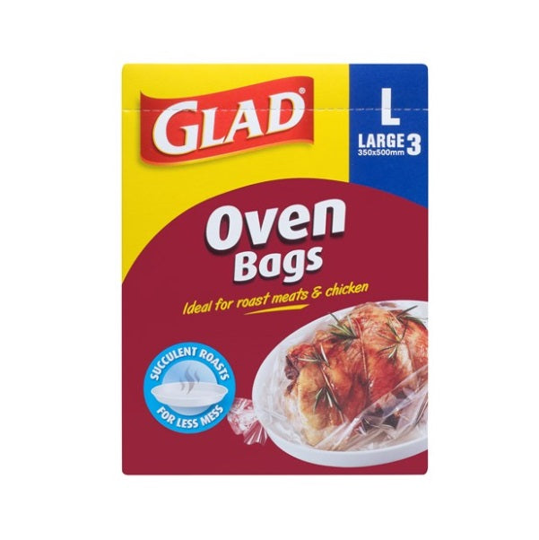 Glad Oven Bags Large 3pk 350mm x 500mm