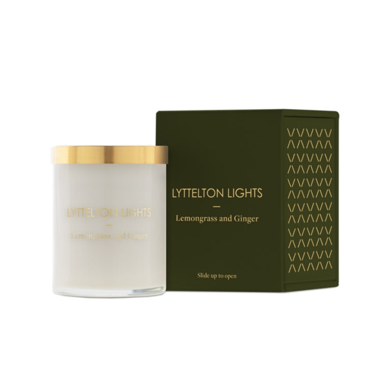 Lyttelton Lights Lemongrass and Ginger Candle - Medium