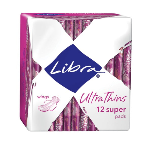 Libra Ultra Thin Super with Wings 12pk