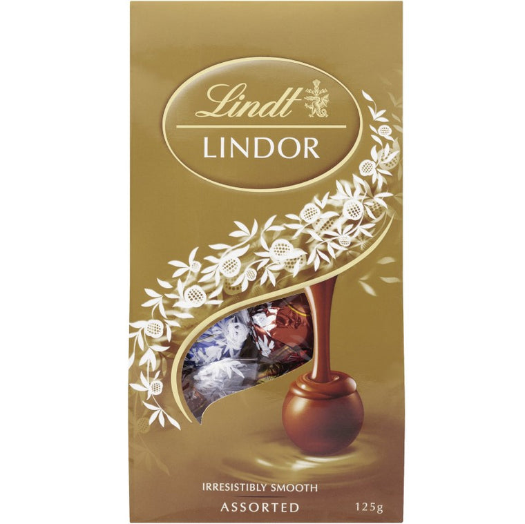 Lindt Lindor Assorted Chocolates Pouch 125g