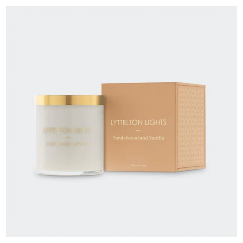 Lyttelton Lights Sandalwood and Vanilla Candle - Medium