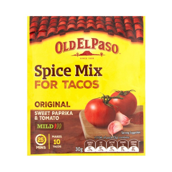 Old El Paso Original Mild Taco Spice Mix 30g