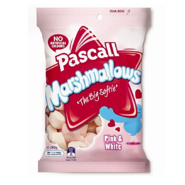 Pascall Pink & White Marshmallows 180g