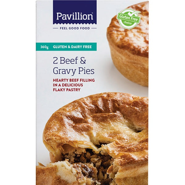 Pavillion GF Beef & Gravy Pies 2 Pk 360g