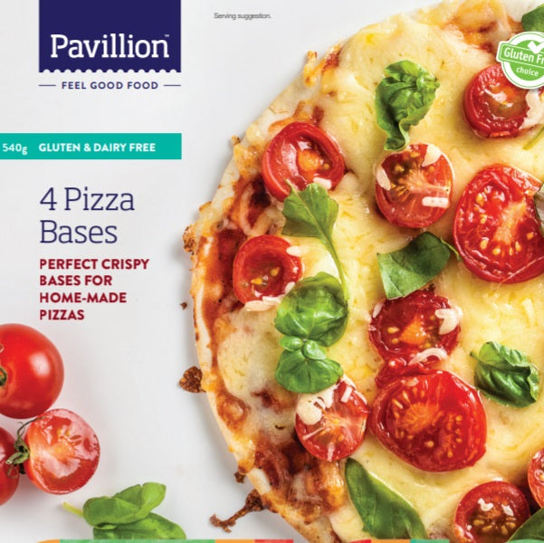 Pavillion GF/DF Pizza Bases 4pk
