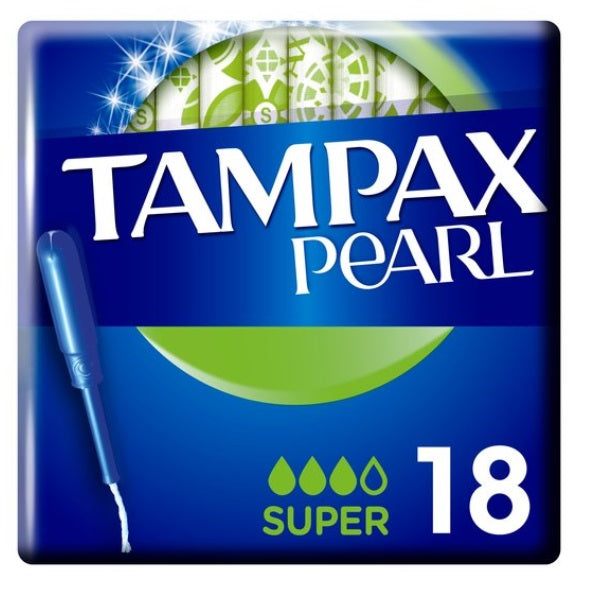 Tampax Pearl Super Tampons With Applicator 18pk