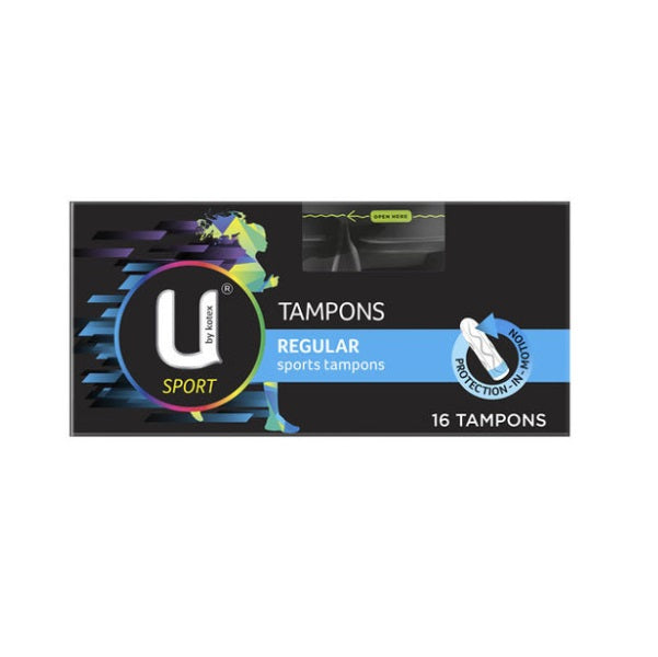 U by Kotex Tampons Regular Sport 16